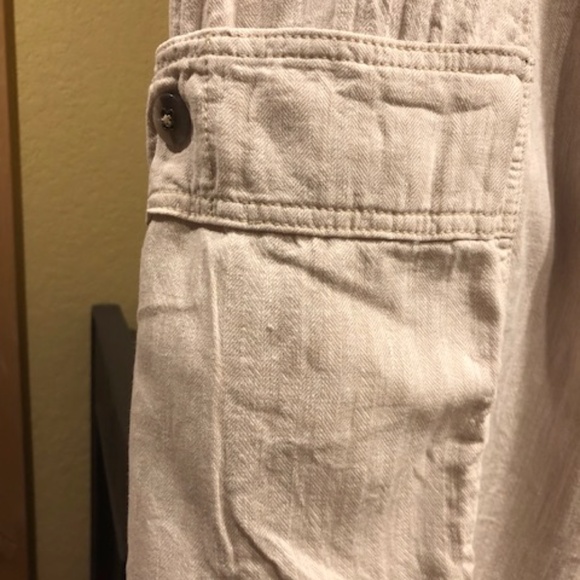 Free people Feelin Good  linen cotton cargo M beige - Picture 12 of 12